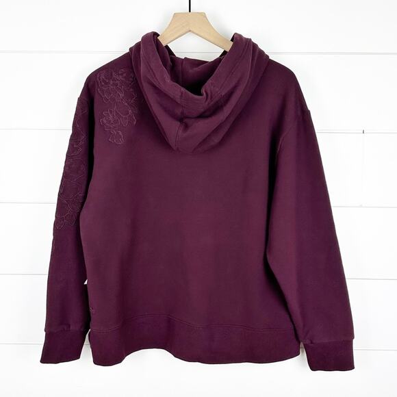 Athleta Retroplush Embroidered Hoodie Sweatshirt - Picture 8 of 9